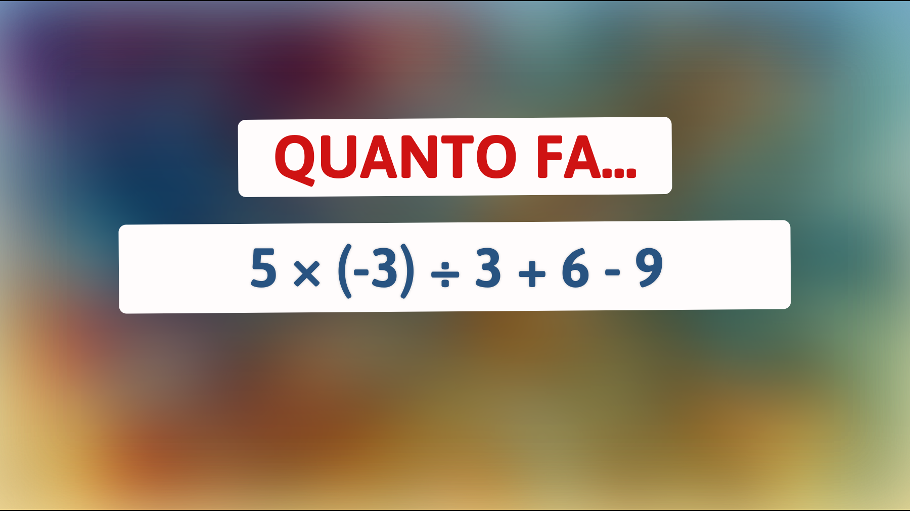 \"Solo il 1% può risolvere questo enigma matematico: Scopri se fai parte dell'élite intellettuale!\""