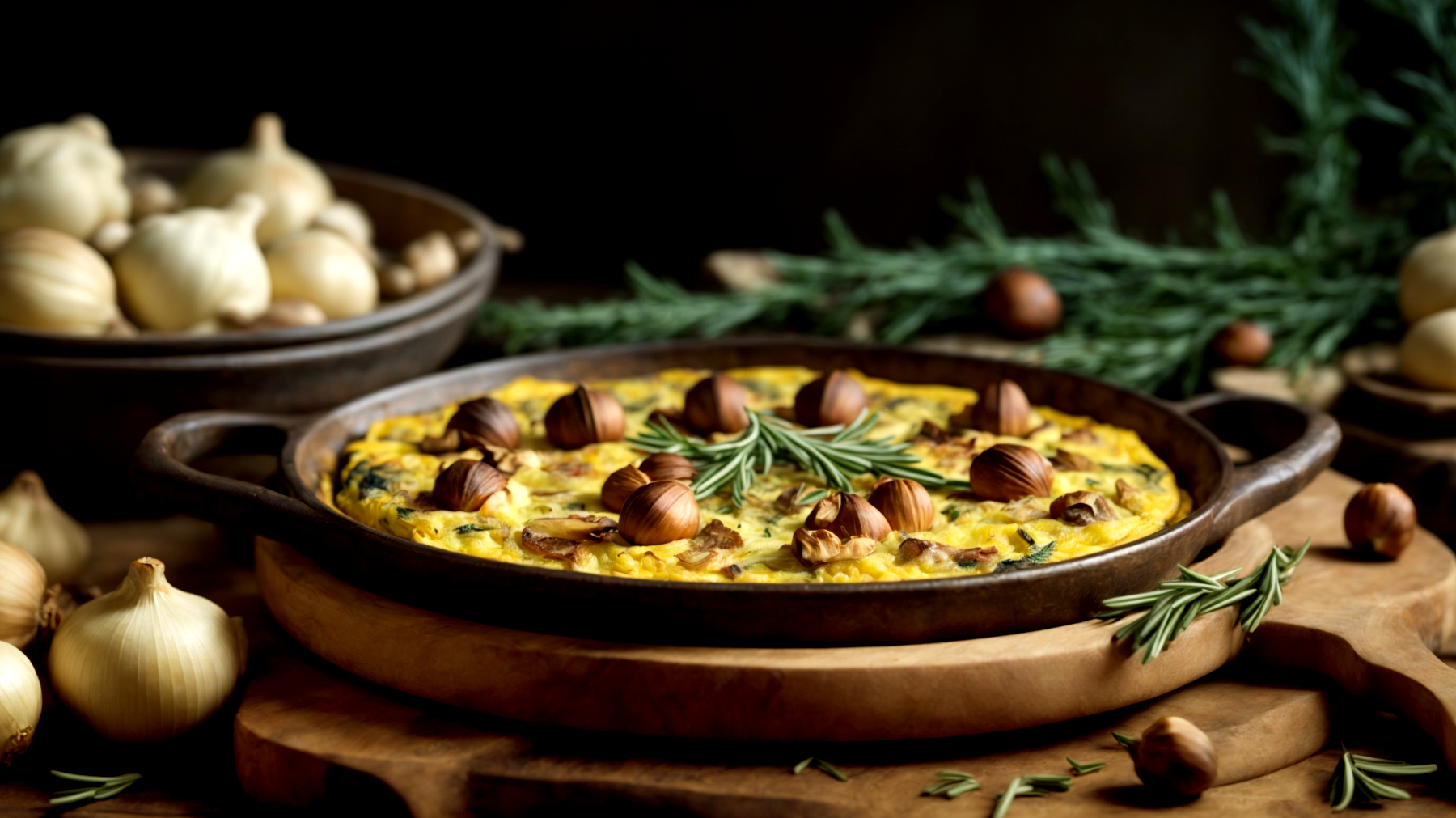 Colline toscane castagne frittata"