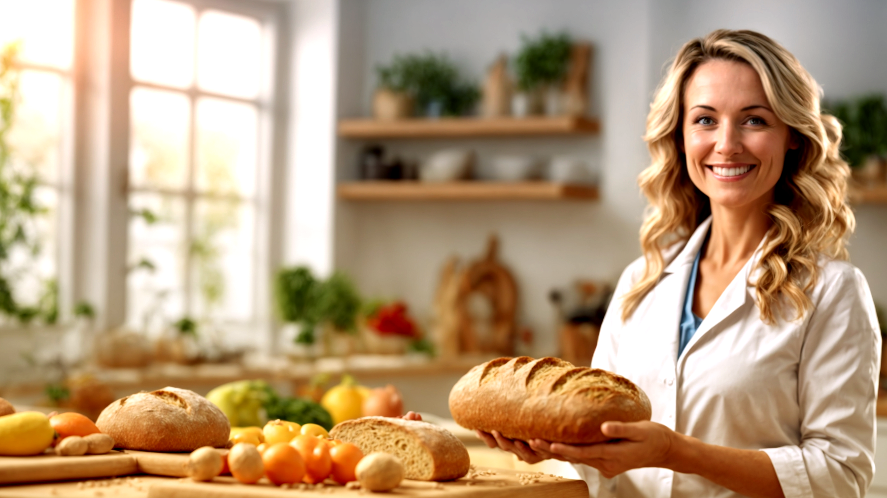 Pane integrale chicchi di grano esperto nutrizione"