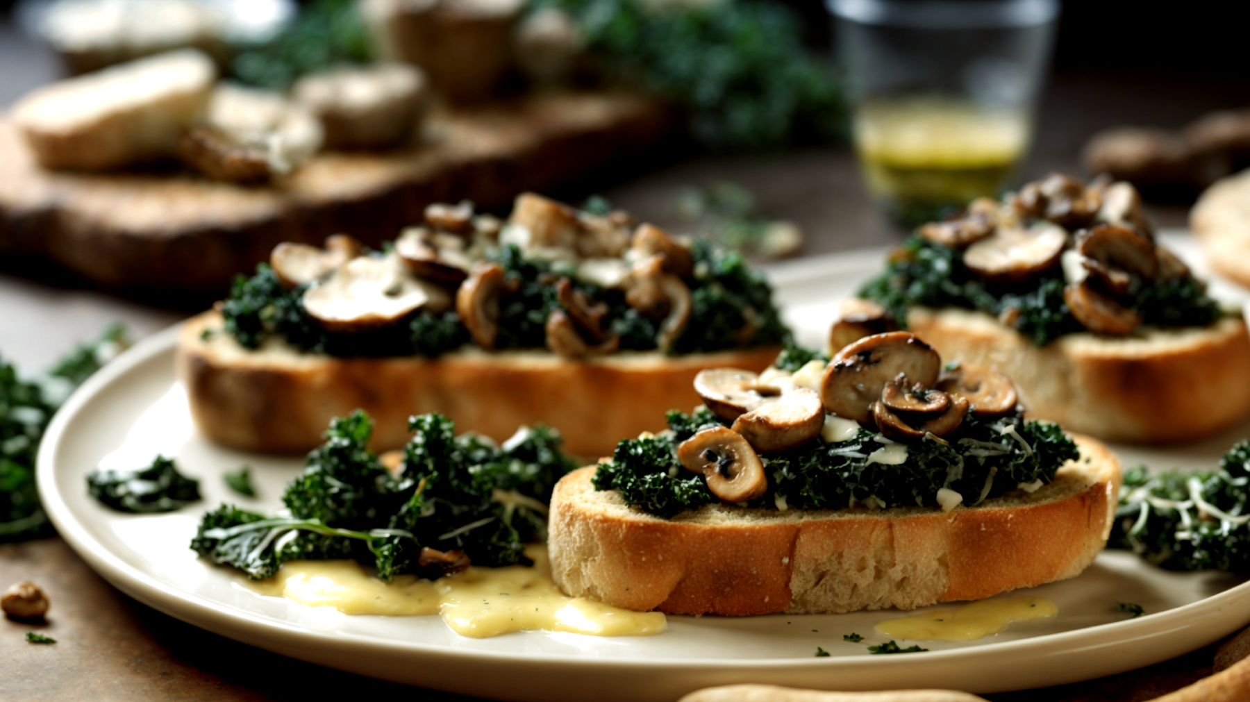 Pane toscano funghi porcini pecorino toscano"