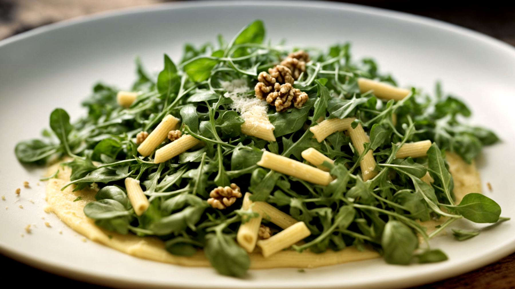 Penne Parmigiano-Reggiano rucola croccante"